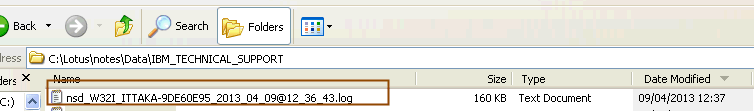 Image:Collect IBM Notes diagnostic data and leave Notes running