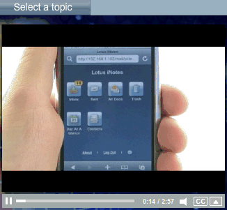 Image:Nuevo video: IBM Lotus iNotes "Ultralite" for the Apple iPhone